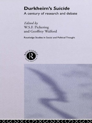 cover image of Durkheim's Suicide